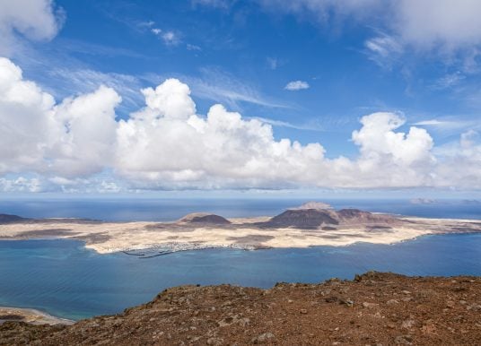 La Graciosa Kanaren Luftbild